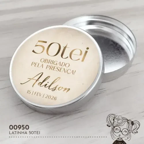 Latinha Adesivada 50tei - 00950