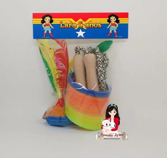 Kit Boa Infância Mulher Maravilha