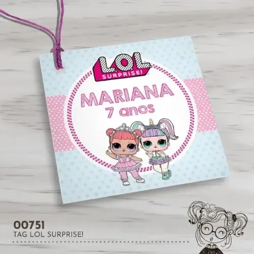 Tag Quadrada Lol Surprise - 00751