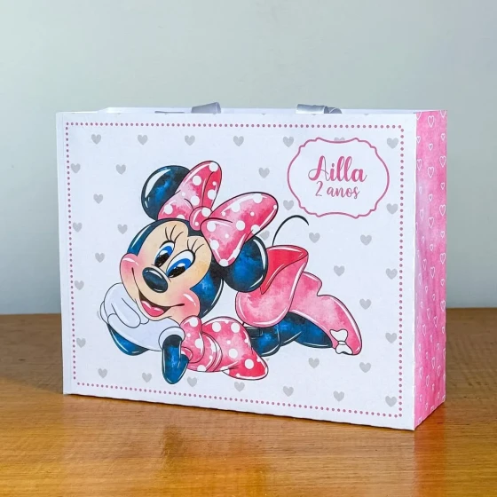 PEGUE E MONTE - Sacolinhas Personalizadas MINNIE - Decoração de Festa | Lembrancinhas | Aniversário | Personalizados