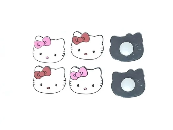 Aplique pra Sandália Hello Kitty Emborrachado 6 Unidades