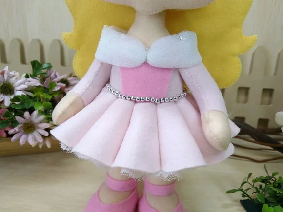 Bela Adormecida - Aurora em Feltro - Princesas