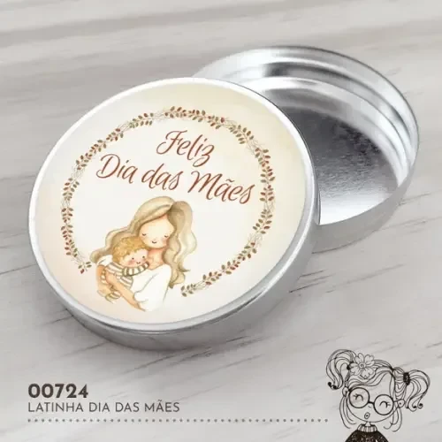 Latinha Adesivada Dia das Mães - 00724