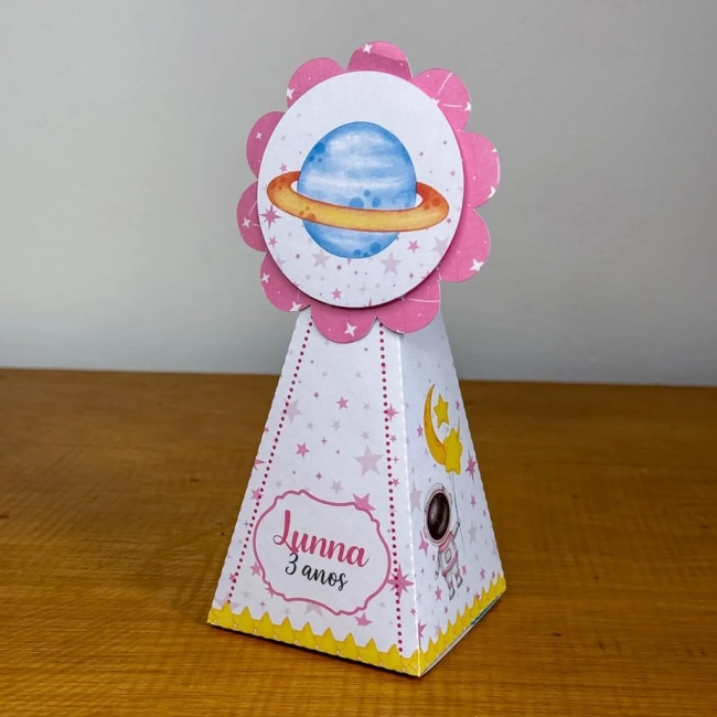 PEGUE E MONTE - Kit Festa ASTRONAUTA MENINA - Decoração de Festa | Lembrancinhas | Aniversário | Personalizados