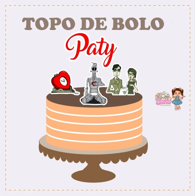 Kit Festa Só Um Bolinho PITTY NA SUA ESTANTE - Decoração de Festa