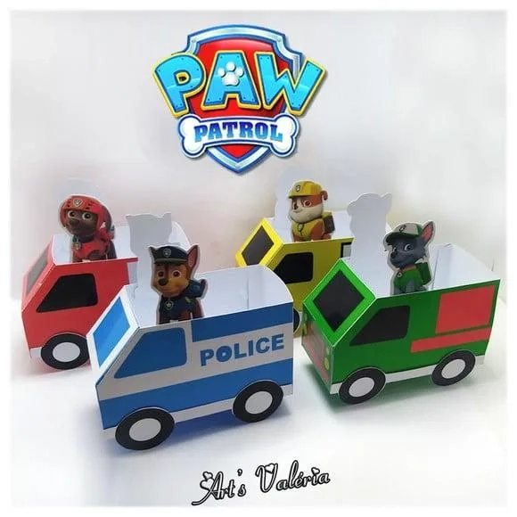 Caixinha Carrinho Patrulha Canina - Valor Unitário