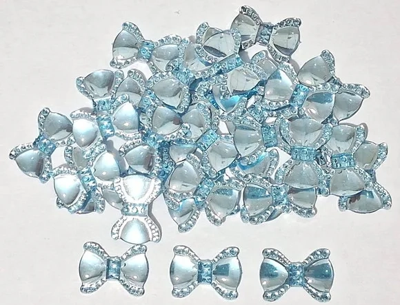 Chaton Lacinho Azul Claro -50 Unidades