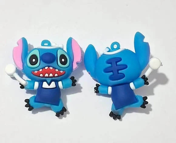 Pingente Stitch Emborrachado Pacote com 2 Unidades