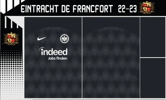 Vetor Da Camisa Eintracht De Francfort 22-23