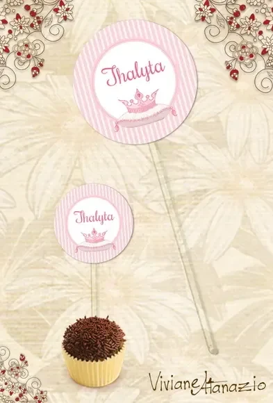 Topper Coroa de Princesa - 00054
