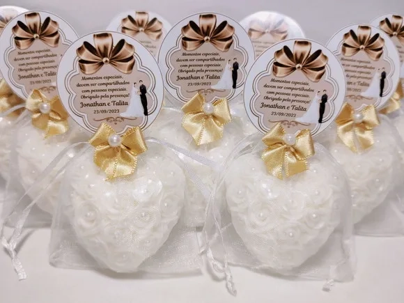 Lembrancinha de Casamento: Sabonete Coração Provence