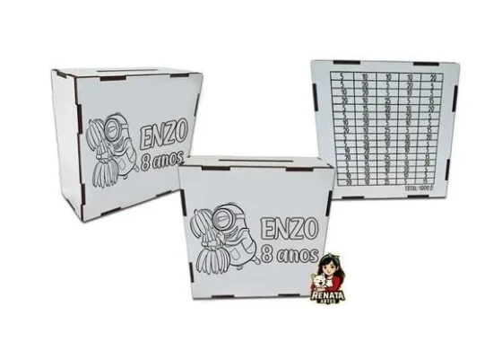 Cofrinho Personalizado Minions Lembrancinha