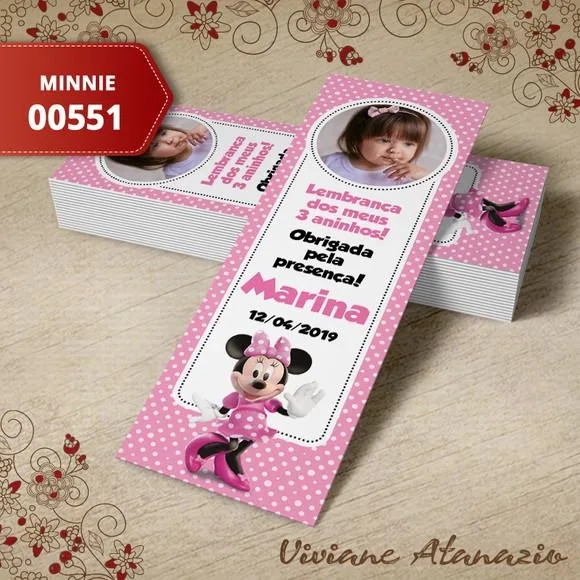 Marcador de Livro Minnie - 00551