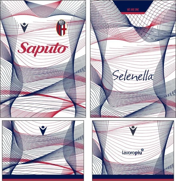 Arte Vetor Camisa Bologna Terceira 2023-2024