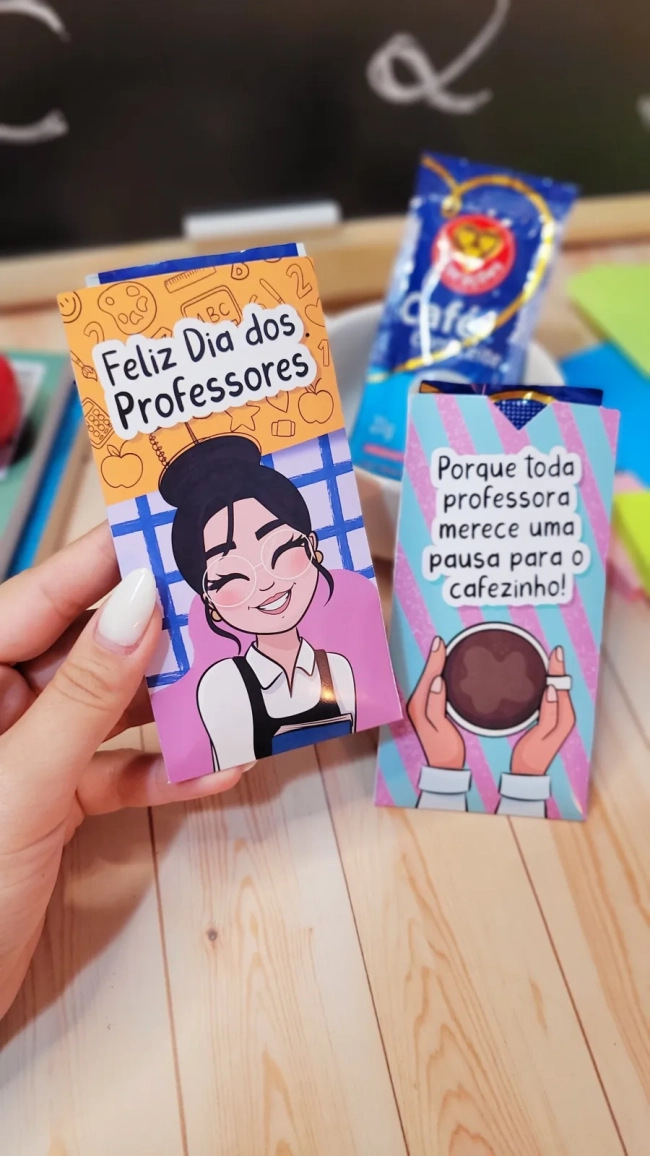 Porta Café - lembrancinha dia dos professores