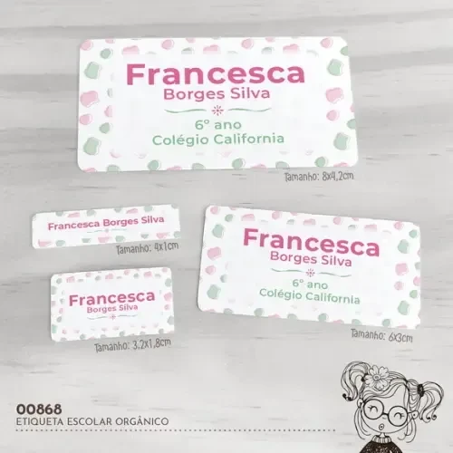 Etiqueta Escolar Orgânico - 00686