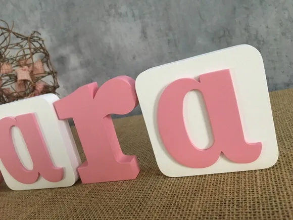 Letras Decorativas Blocos Borboleta