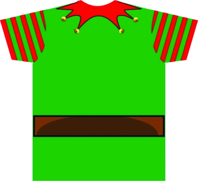 Camiseta Adulto Fantasia Ajudante de Papai Noel Elfo de Natal