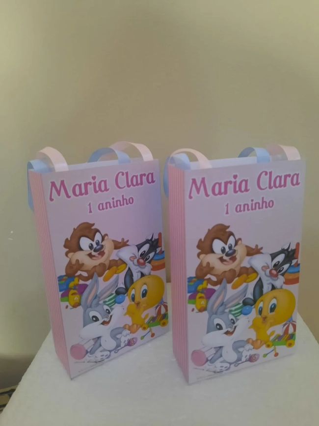 Sacolinhas Personalizadas Baby Looney Tunes para Lembrancinhas