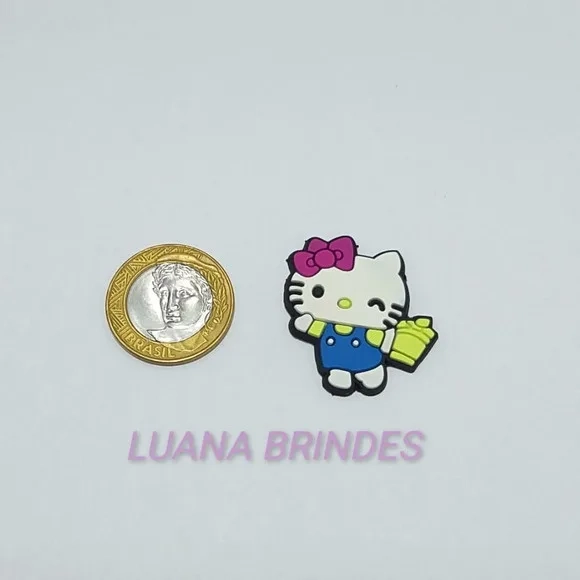 Apliques Emborrachados - Hello Kitty - pct. c/8 unid.