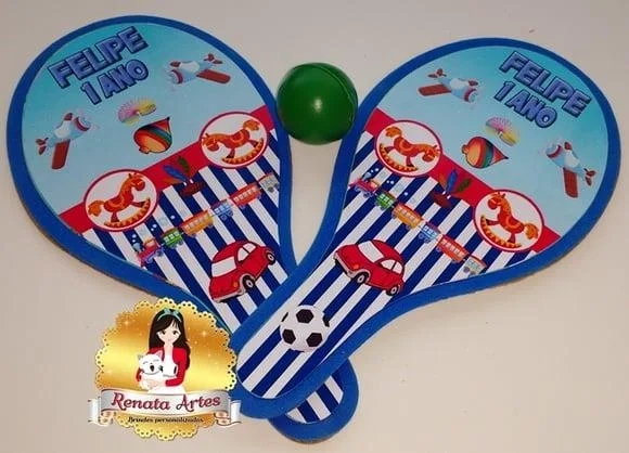 Raquetes de Ping Pong Tema Brinquedos