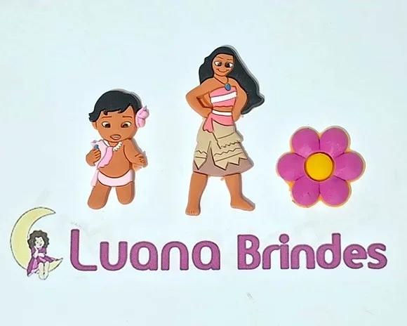 Apliques Moana Emborrachado Pacotes com 6 Unidades