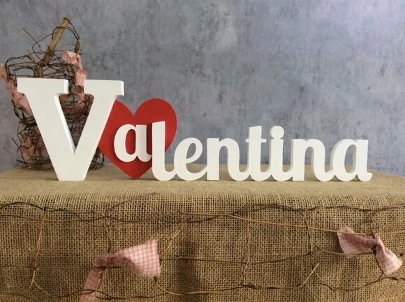Letras Decorativas - Nomes - Coração