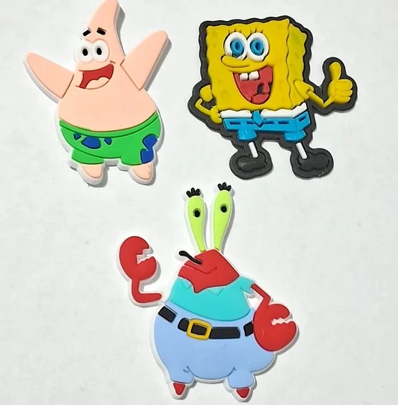 Aplique Bob Esponja Emborrachado - 6 Unidades