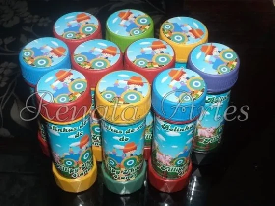 Bolinha de sabão fazendinha