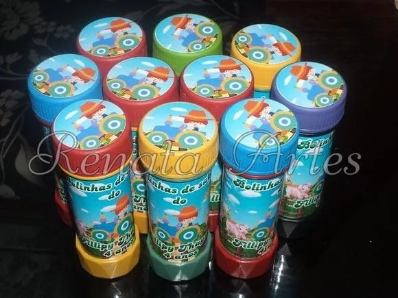 Bolinha de sabão fazendinha