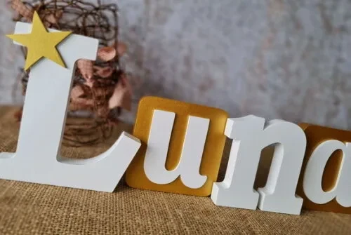 Letras de MDF BLOCOS ESTRELA