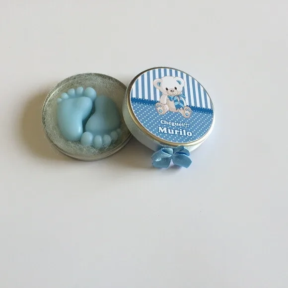 Lembrancinha Nascimento Sabonete Pezinho