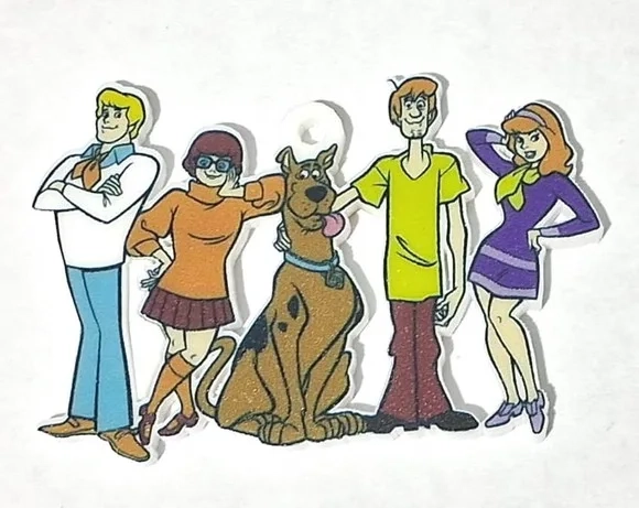 Pingente Scooby-doo Acrilico U.v - 5 Unidades
