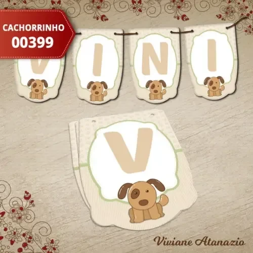 Bandeirola Cachorrinho - 00399