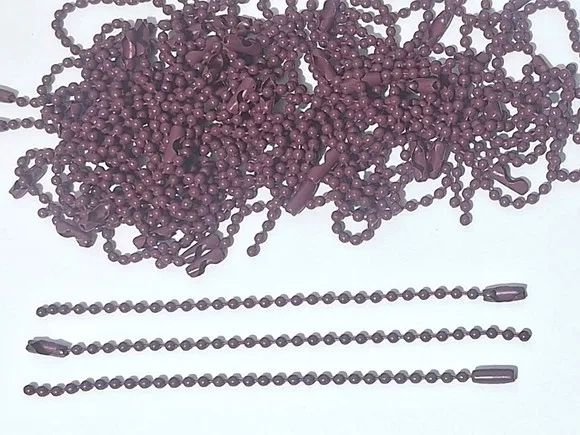 Corrente de Bolinha 10cm Pacote com 15 Unidades