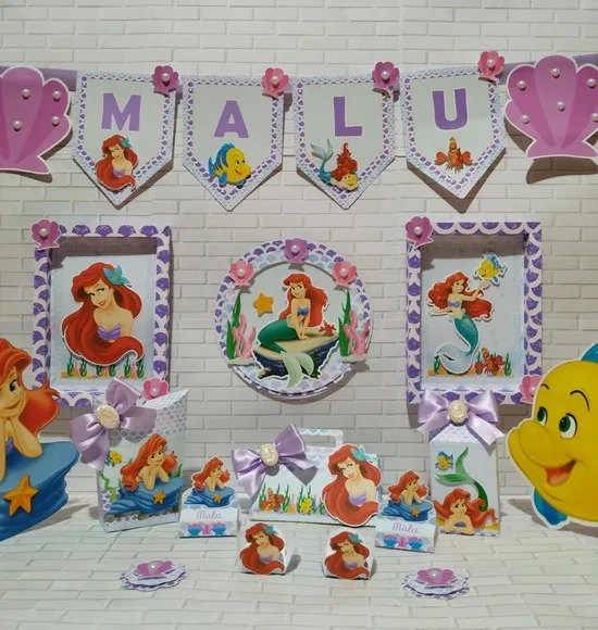 Kit 60 Lembrancinhas Ariel