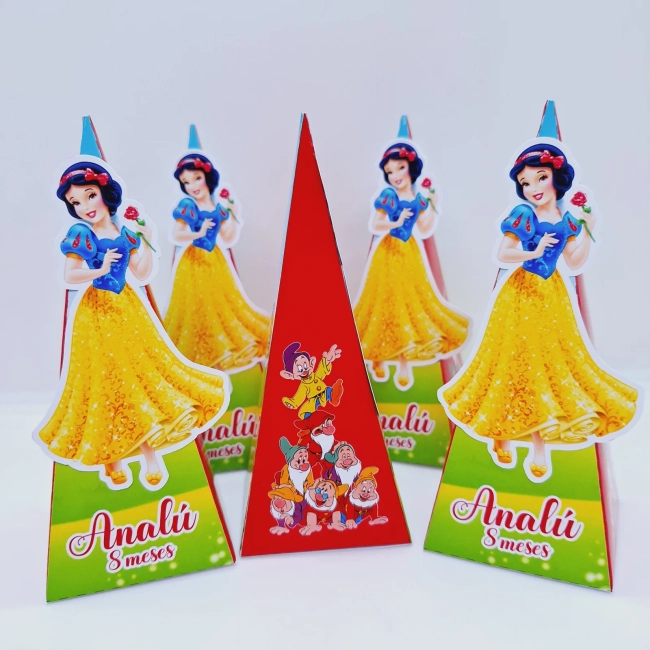 PEGUE E MONTE - Kit Festa Personalizado BRANCA DE NEVE  - Decoração de Festa - Caixinhas Personalizadas