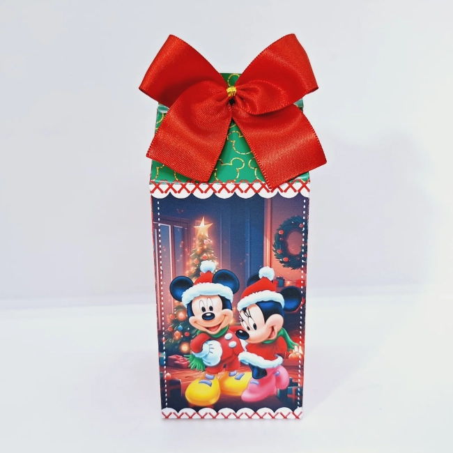 PEGUE E MONTE - Kit Festa Personalizado NATAL DO MINNIE - Decoração de Festa - Caixinhas Personalizadas