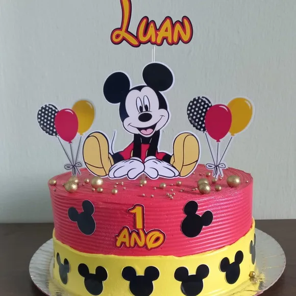 Topo de Bolo Mickey