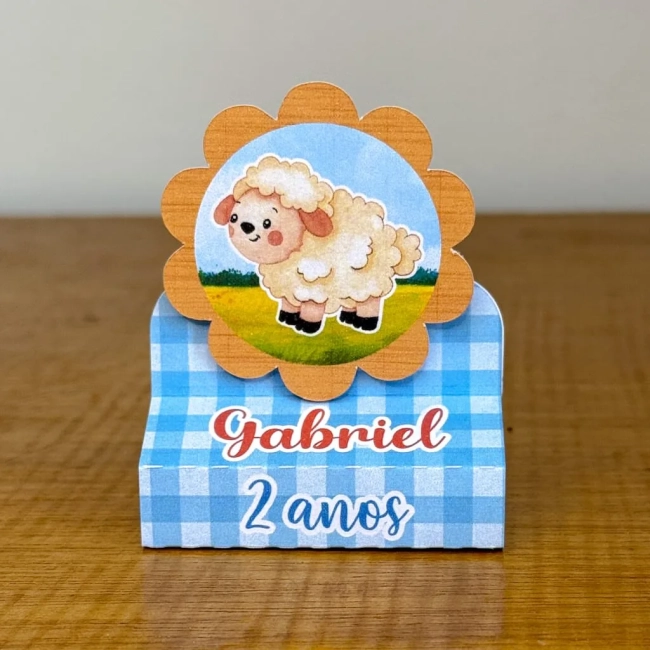 PEGUE E MONTE - Porta Bis Duplo Personalizados FAZENDINHA - Decoração de Festa | Lembrancinhas | Aniversário | Personalizados