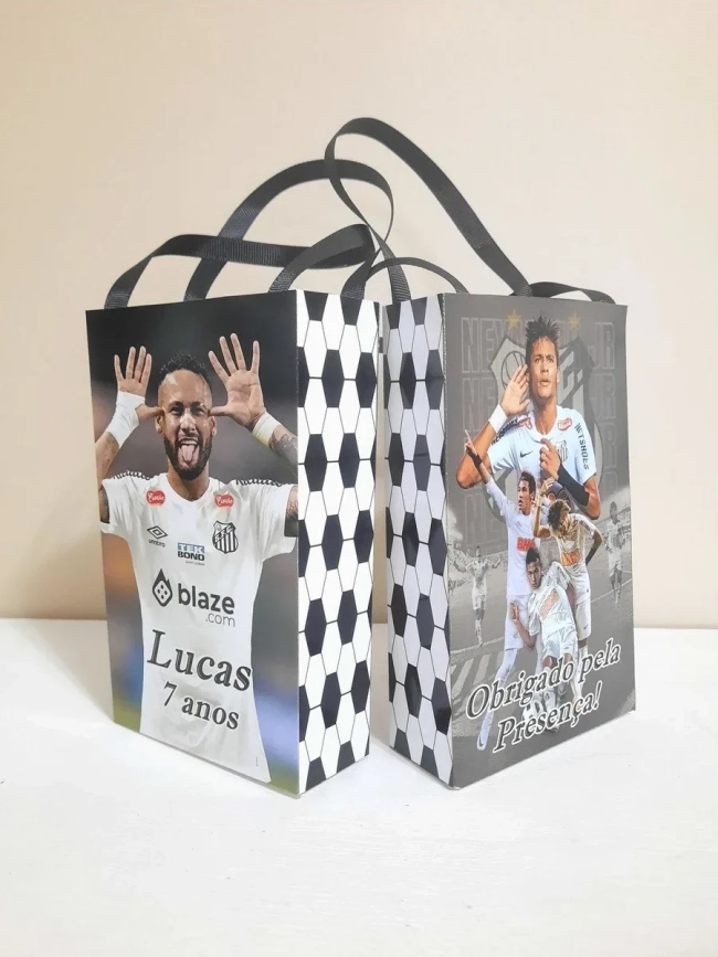 Sacolinhas Personalizadas Futebol Neymar para Lembrancinhas
