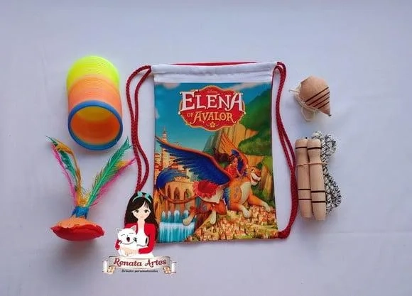 Mochila Boa Infância Personalizada Tema Elena de Avalor