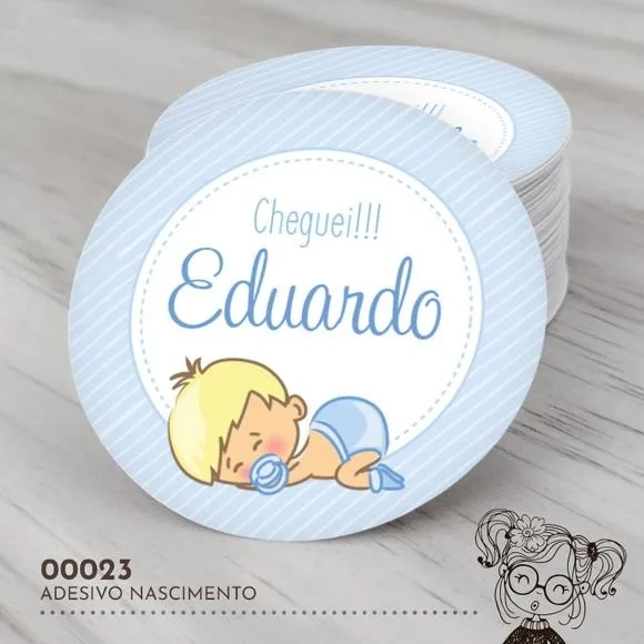 Adesivo Redondo Nascimento - 00023