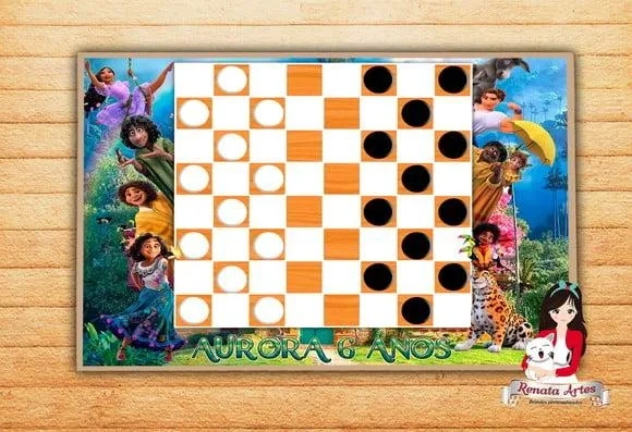 Jogo de Damas Personalizado Encanto