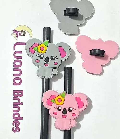 Lápis C/ponteira Coalas Rosa e Cinza Pacotes com 6 Peças