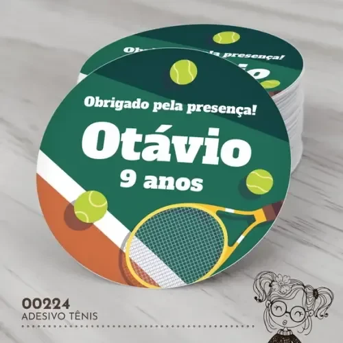 Adesivo Redondo Tênis - 00224