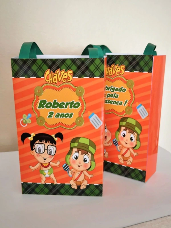 Sacolinhas Personalizada Chaves Baby Lembrancinhas Para Aniversário