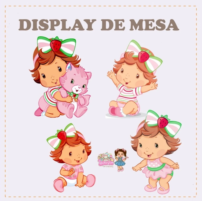 Kit Festa Só Um Bolinho MORANGUINHO BABY - Decoração de Festa