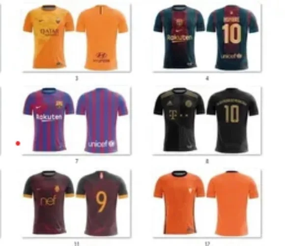 Vetores Artes Templetes Camisa Futebol 21/22 - Pack 40 Artes