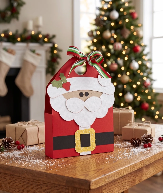 Kit Caixas Papai Noel - Arquivo de Corte